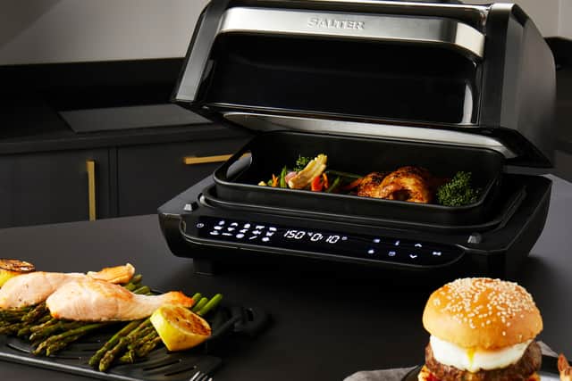 The Salter Aerogrill Pro has a clever chargrilling function