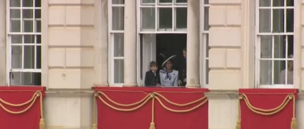 Princess of Wales Kate Middleton makes appearance at Trooping the Colour.