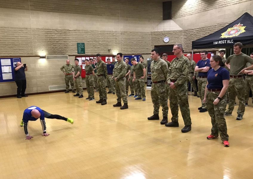 Lancaster s cha cha slide plank Steve in line for JustGiving award